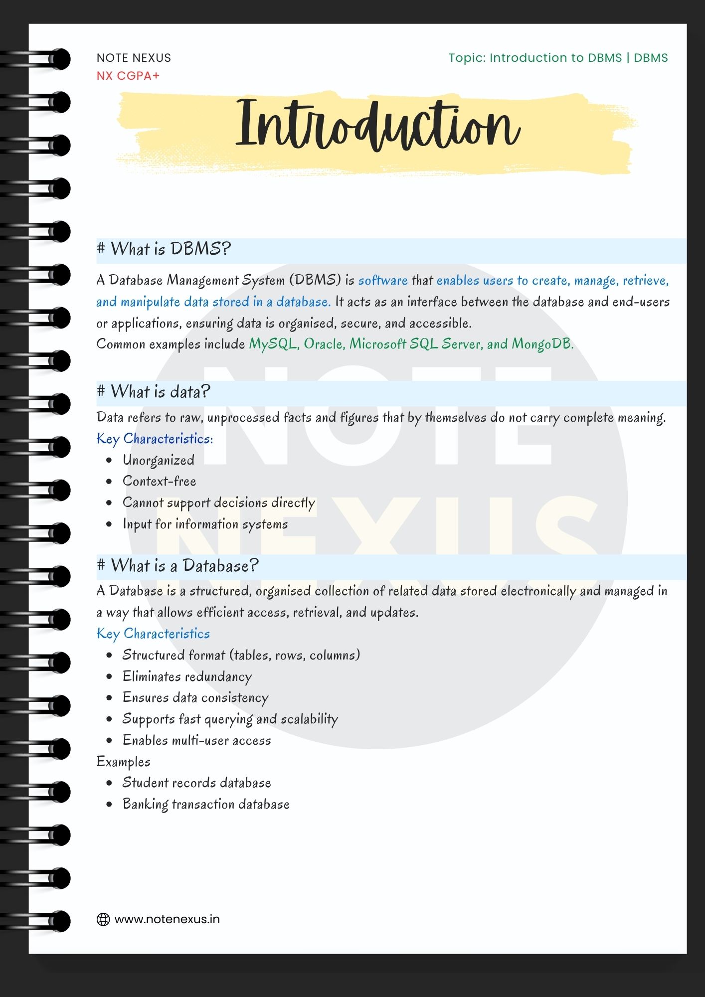 Note Nexus Notes Preview